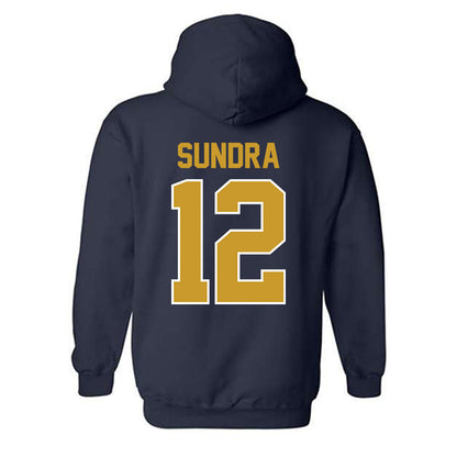 Notre Dame - NCAA Men's Basketball : Garrett Sundra - Classic Shersey Hooded Sweatshirt-1