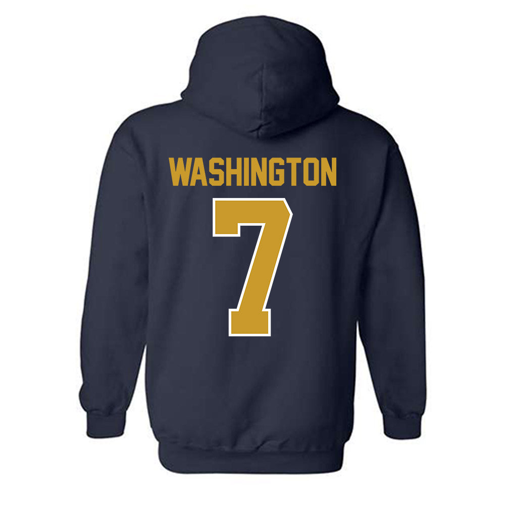 Notre Dame - NCAA Football : Tyrus Washington - Classic Shersey Hooded Sweatshirt-1