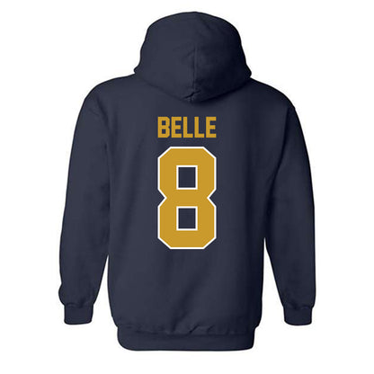 Notre Dame - NCAA Men's Ice Hockey : William Belle - Classic Shersey Hooded Sweatshirt-1