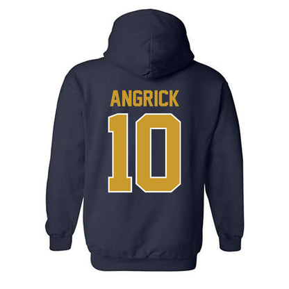 Notre Dame - NCAA Men's Lacrosse : Will Angrick - Classic Shersey Hooded Sweatshirt-1