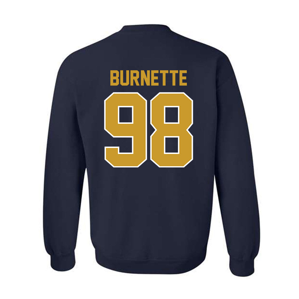 Notre Dame - NCAA Football : Noah Burnette - Classic Shersey Crewneck Sweatshirt-1