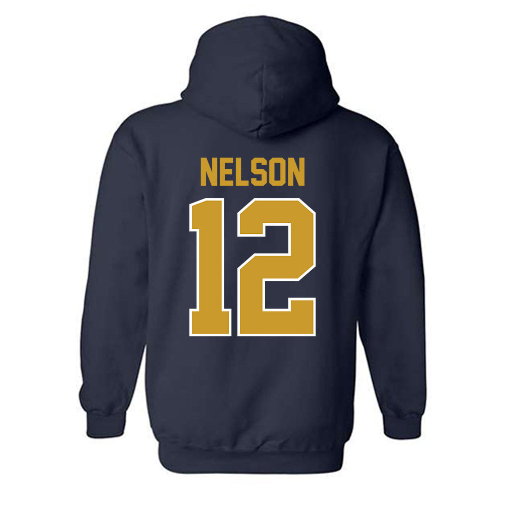 Notre Dame - NCAA Men's Ice Hockey : Henry Nelson - Classic Shersey Hooded Sweatshirt