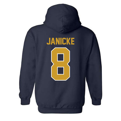 Notre Dame - NCAA Men's Ice Hockey : Justin Janicke - Classic Shersey Hooded Sweatshirt