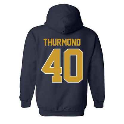 Notre Dame - NCAA Baseball : Eli Thurmond - Classic Shersey Hooded Sweatshirt-1
