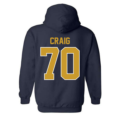 Notre Dame - NCAA Football : Ashton Craig - Classic Shersey Hooded Sweatshirt-1