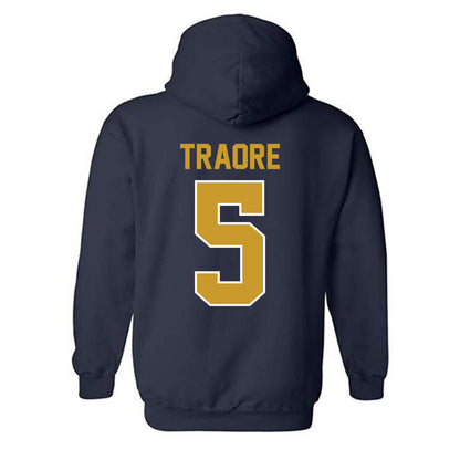 Notre Dame - NCAA Football : Boubacar Traore - Classic Shersey Hooded Sweatshirt-1