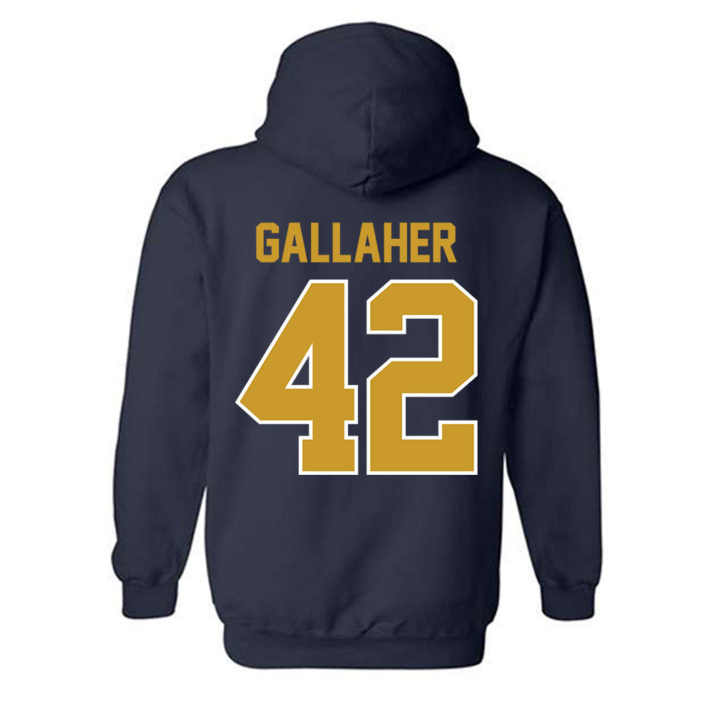 Notre Dame - NCAA Men's Lacrosse : Christian Gallaher - Classic Shersey Hooded Sweatshirt-1