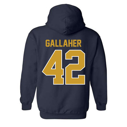 Notre Dame - NCAA Men's Lacrosse : Christian Gallaher - Classic Shersey Hooded Sweatshirt-1