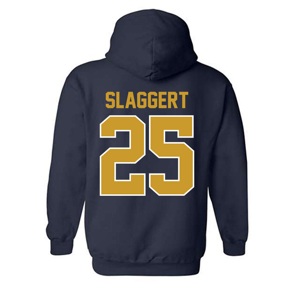 Notre Dame - NCAA Men's Ice Hockey : Carter Slaggert - Classic Shersey Hooded Sweatshirt-1