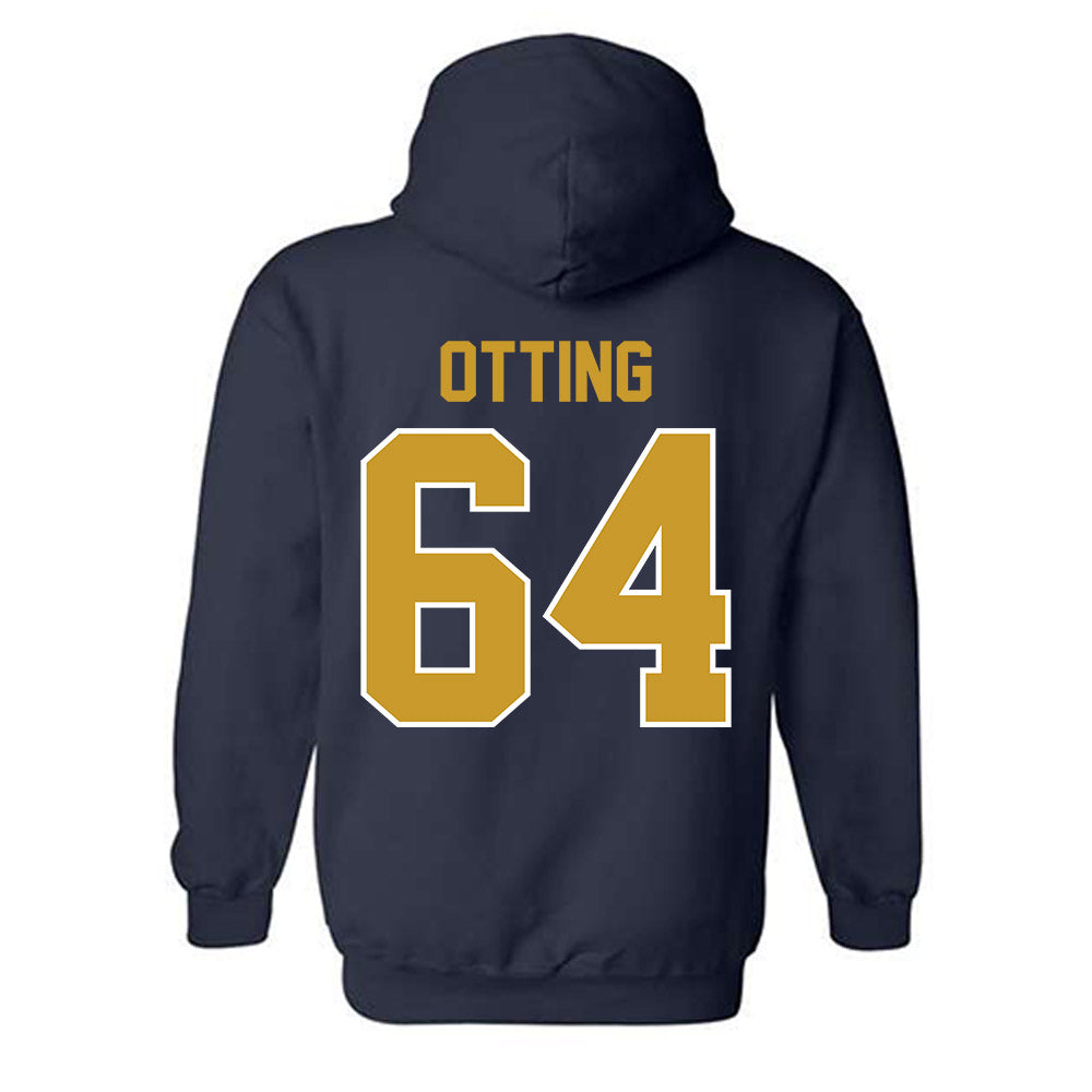Notre Dame - NCAA Football : Joe Otting - Classic Shersey Hooded Sweatshirt-1