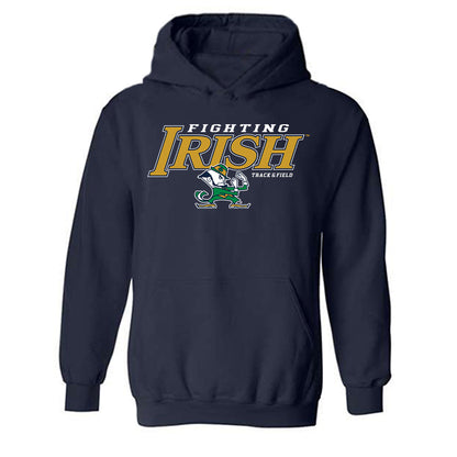 Notre Dame - NCAA Men's Track & Field : Travis Spader - Classic Shersey Hooded Sweatshirt