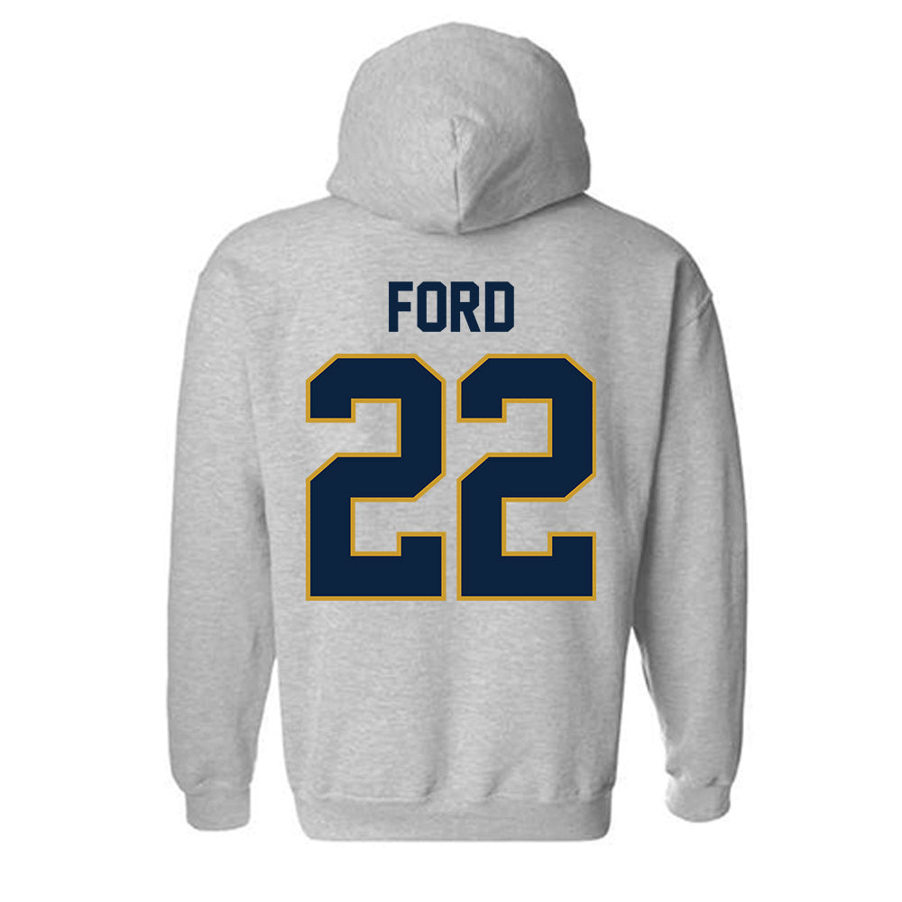 Notre Dame - NCAA Football : Devyn Ford - Classic Shersey Hooded Sweatshirt-3