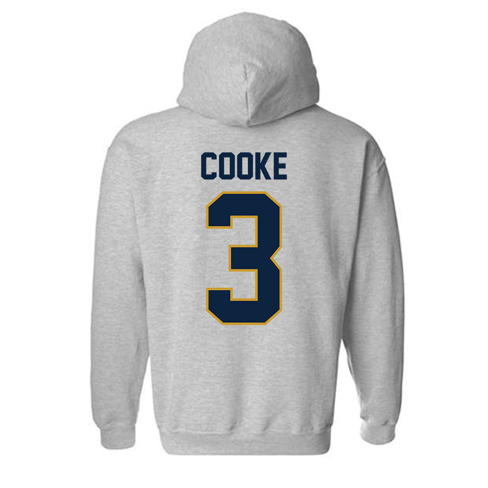 Notre Dame - NCAA Men's Lacrosse : Declan Cooke - Classic Shersey Hooded Sweatshirt-3