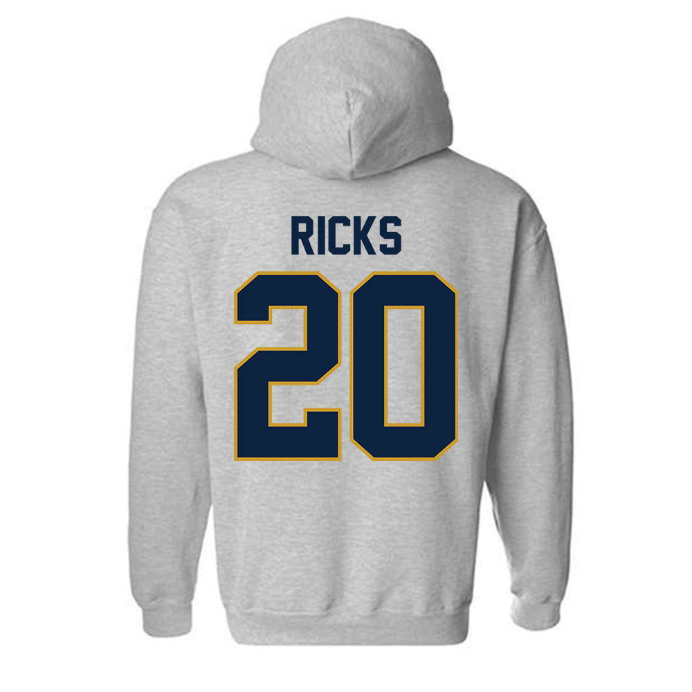 Notre Dame - NCAA Baseball : Caleb Ricks - Classic Shersey Hooded Sweatshirt-2