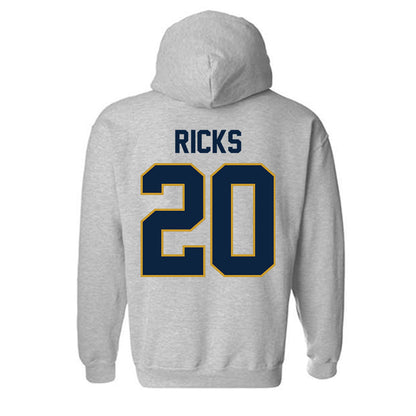Notre Dame - NCAA Baseball : Caleb Ricks - Classic Shersey Hooded Sweatshirt-2