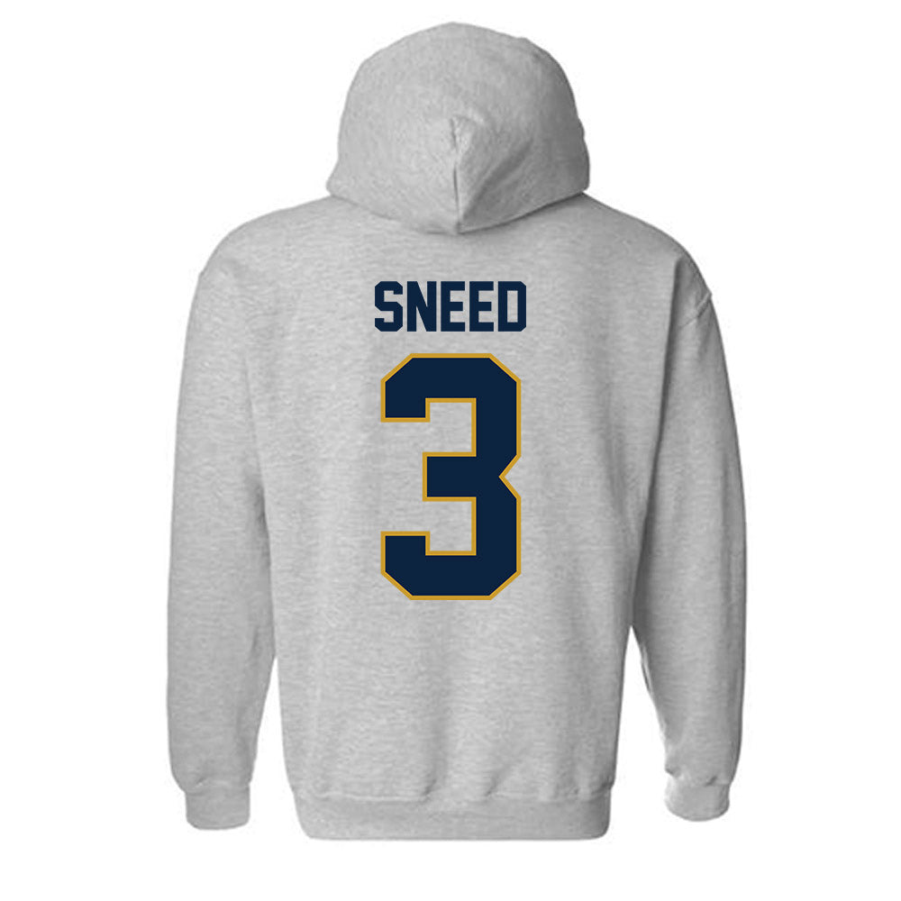 Notre Dame - NCAA Football : Jaylen Sneed - Classic Shersey Hooded Sweatshirt-3