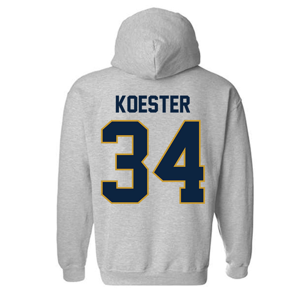 Notre Dame - NCAA Baseball : Brady Koester - Classic Shersey Hooded Sweatshirt-3
