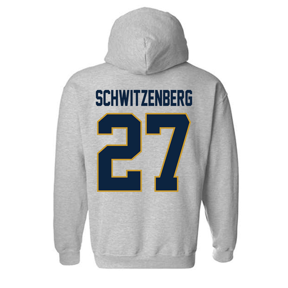 Notre Dame - NCAA Men's Lacrosse : Nate Schwitzenberg - Classic Shersey Hooded Sweatshirt-2