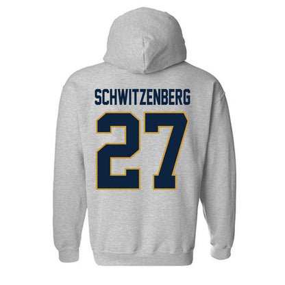 Notre Dame - NCAA Men's Lacrosse : Nate Schwitzenberg - Classic Shersey Hooded Sweatshirt-2