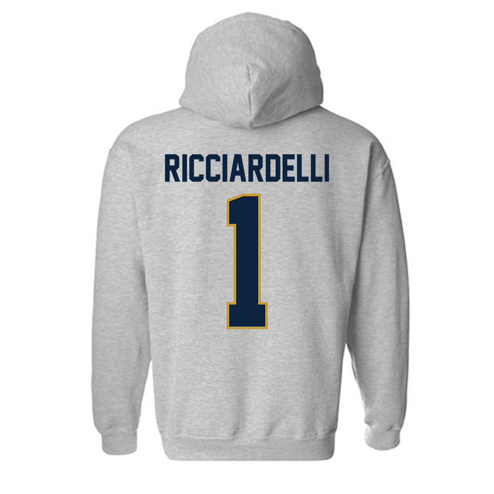 Notre Dame - NCAA Men's Lacrosse : Thomas Ricciardelli - Classic Shersey Hooded Sweatshirt-3