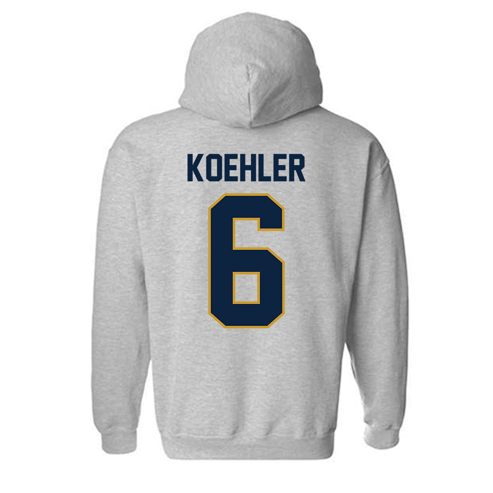 Notre Dame - NCAA Men's Basketball : Brady Koehler - Classic Shersey Hooded Sweatshirt-3