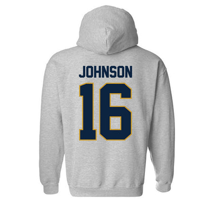Notre Dame - NCAA Football : Tae Johnson - Classic Shersey Hooded Sweatshirt-2