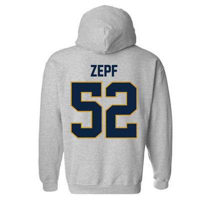 Notre Dame - NCAA Men's Lacrosse : Alex Zepf - Classic Shersey Hooded Sweatshirt-3