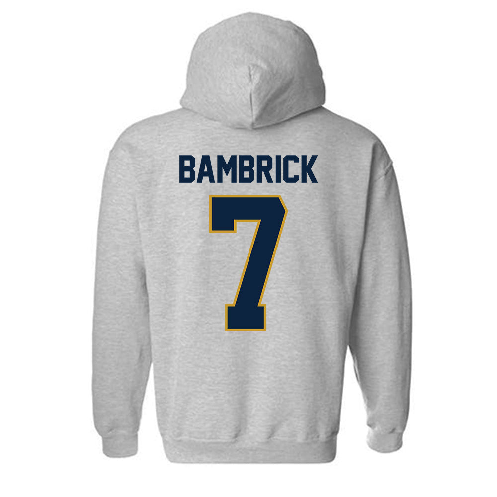 Notre Dame - NCAA Men's Lacrosse : Joey Bambrick - Classic Shersey Hooded Sweatshirt-3