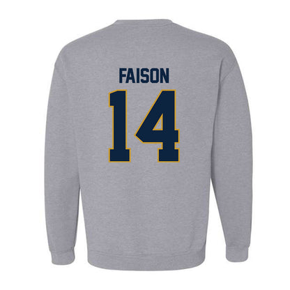 Notre Dame - NCAA Men's Lacrosse : Jordan Faison - Classic Shersey Crewneck Sweatshirt-1