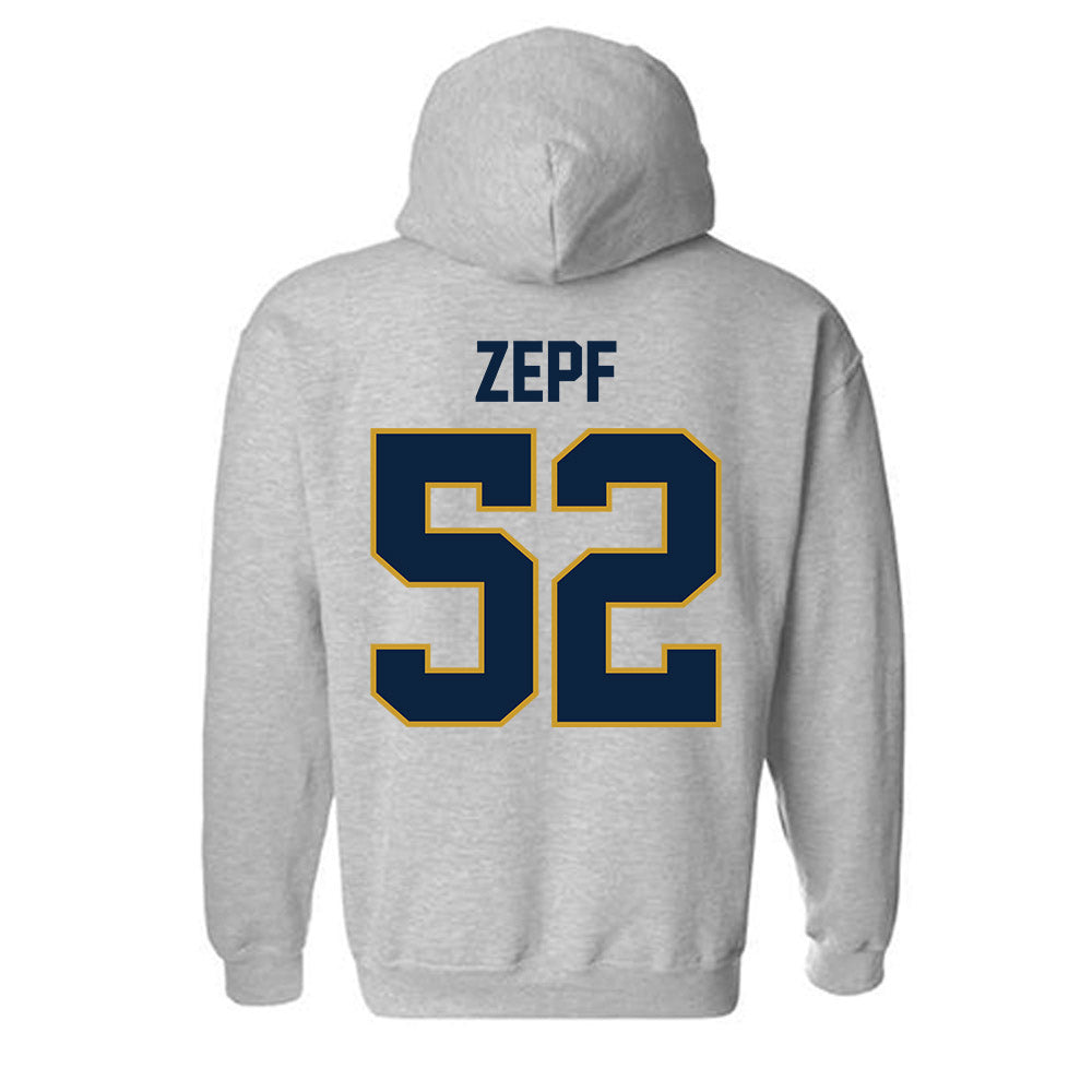 Notre Dame - NCAA Men's Lacrosse : Alex Zepf - Classic Shersey Hooded Sweatshirt-2