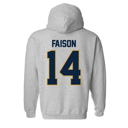 Notre Dame - NCAA Men's Lacrosse : Jordan Faison - Classic Shersey Hooded Sweatshirt-2