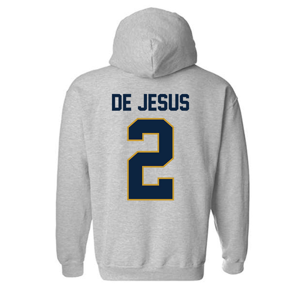 Notre Dame - NCAA Women's Basketball : Vanessa de Jesus - Classic Shersey Hooded Sweatshirt-3