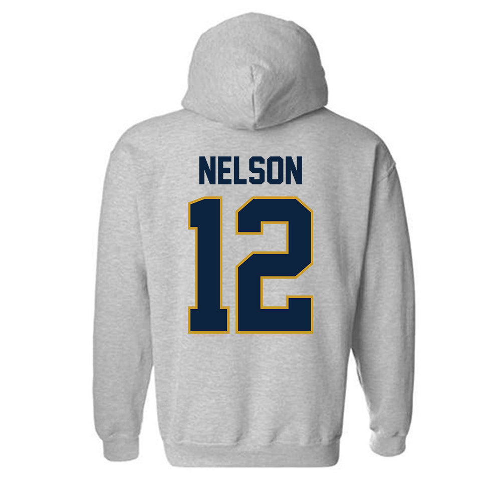 Notre Dame - NCAA Men's Ice Hockey : Henry Nelson - Classic Shersey Hooded Sweatshirt