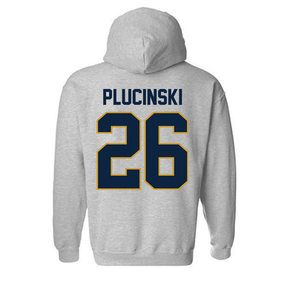 Notre Dame - NCAA Men's Ice Hockey : Zach Plucinski - Classic Shersey Hooded Sweatshirt