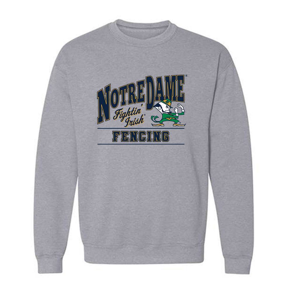 Notre Dame - NCAA Men's Fencing : Grant Dodrill - Classic Shersey Crewneck Sweatshirt-0