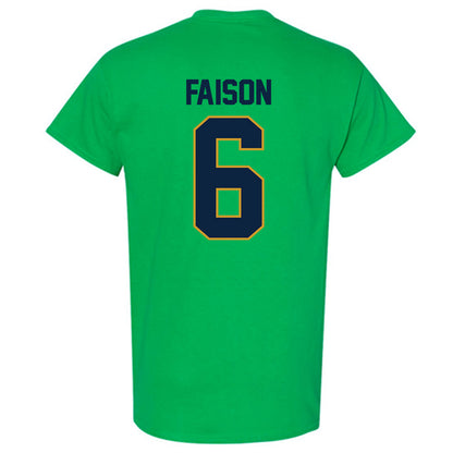 Notre Dame - NCAA Football : Jordan Faison - Classic Shersey T-Shirt-1