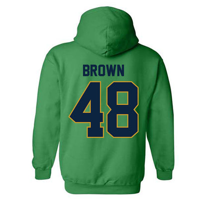 Notre Dame - NCAA Football : Mickey Brown - Classic Shersey Hooded Sweatshirt