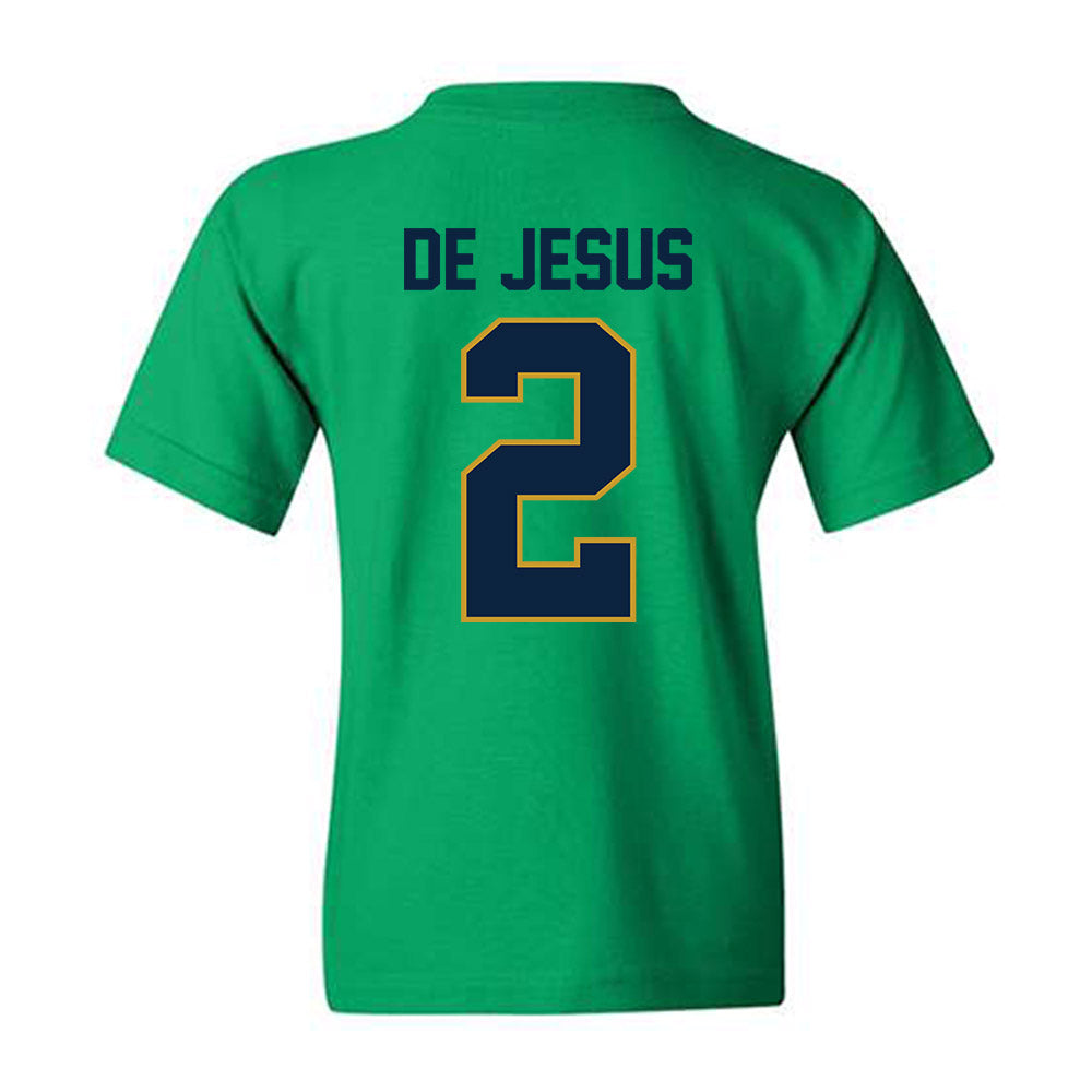 Notre Dame - NCAA Women's Basketball : Vanessa de Jesus - Classic Shersey Youth T-Shirt-1