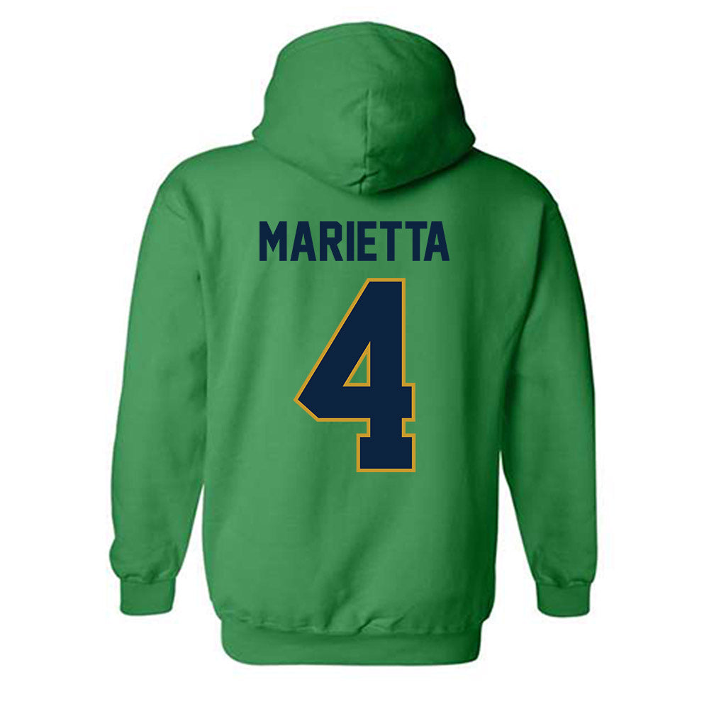 Notre Dame - NCAA Softball : Ashley Marietta - Classic Shersey Hooded Sweatshirt-1