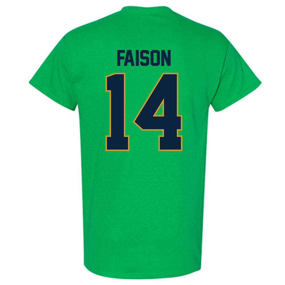 Notre Dame - NCAA Men's Lacrosse : Jordan Faison - Classic Shersey T-Shirt-1