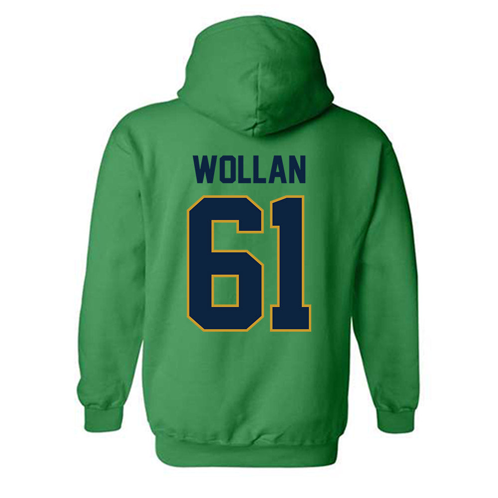 Notre Dame - NCAA Football : Robbie Wollan - Classic Shersey Hooded Sweatshirt-1