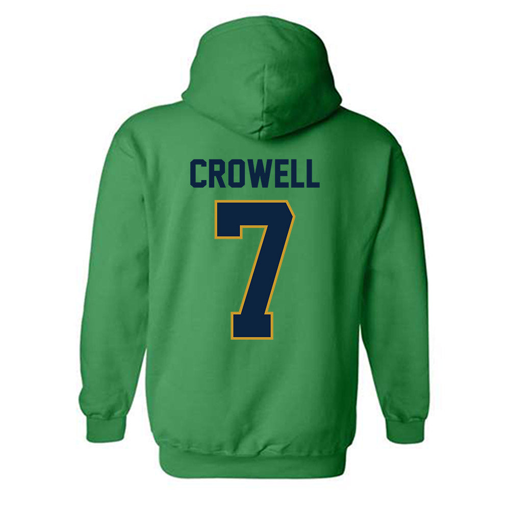 Notre Dame - NCAA Baseball : Caden Crowell - Classic Shersey Hooded Sweatshirt-1
