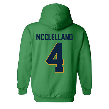 Notre Dame - NCAA Women's Lacrosse : Ellie McClelland - Classic Shersey Hooded Sweatshirt-1