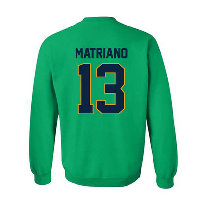 Notre Dame - NCAA Women's Soccer : Delaney Matriano - Classic Shersey Crewneck Sweatshirt-1