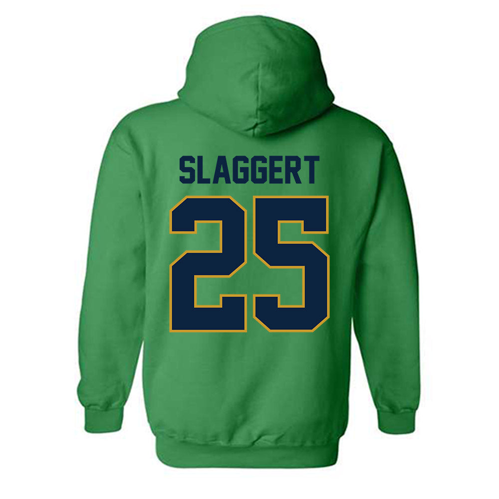Notre Dame - NCAA Men's Ice Hockey : Carter Slaggert - Classic Shersey Hooded Sweatshirt-1