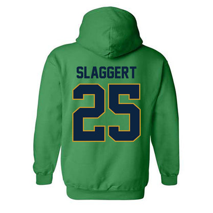Notre Dame - NCAA Men's Ice Hockey : Carter Slaggert - Classic Shersey Hooded Sweatshirt-1