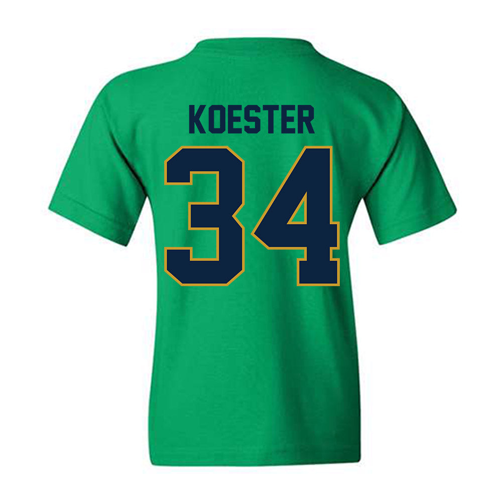 Notre Dame - NCAA Baseball : Brady Koester - Classic Shersey Youth T-Shirt-1