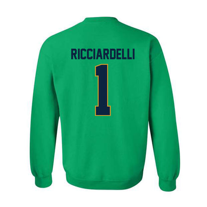 Notre Dame - NCAA Men's Lacrosse : Thomas Ricciardelli - Classic Shersey Crewneck Sweatshirt-1