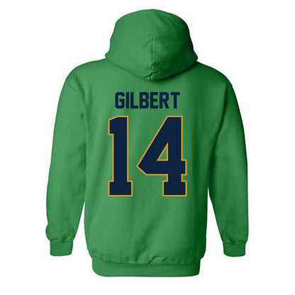 Notre Dame - NCAA Football : Micah Gilbert - Classic Shersey Hooded Sweatshirt-1