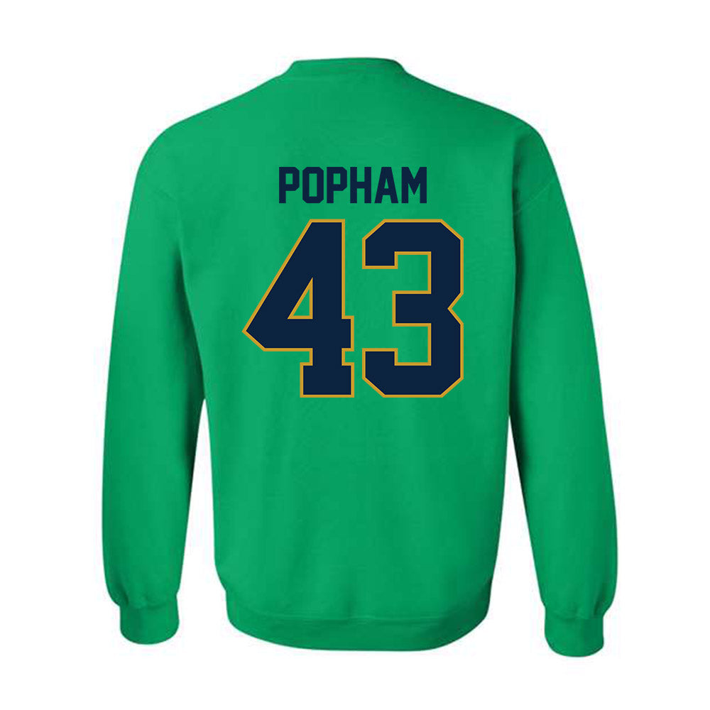 Notre Dame - NCAA Men's Lacrosse : Bo Popham - Classic Shersey Crewneck Sweatshirt-1
